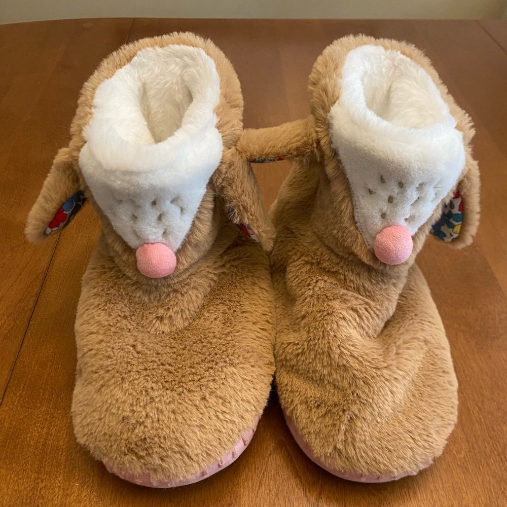 EUC Mini Boden Deer Slipper Boots size 32 (1 USA)